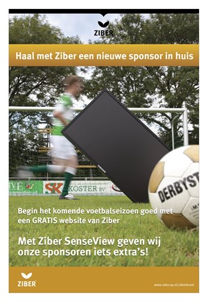 Ziber Krant, haal meer sponsoren in huis met Ziber SenseView