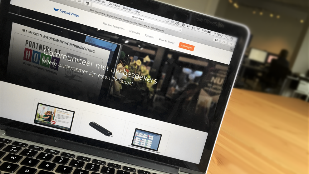 SenseView website in een nieuw jasje