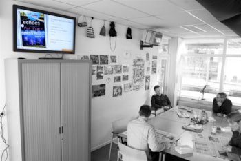 In de kantine is Ziber SenseView ideaal voor Intern gebruik.