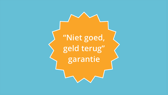 Niet goed, geld terug!