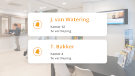 Pushmeldingen op uw wachtkamerscherm